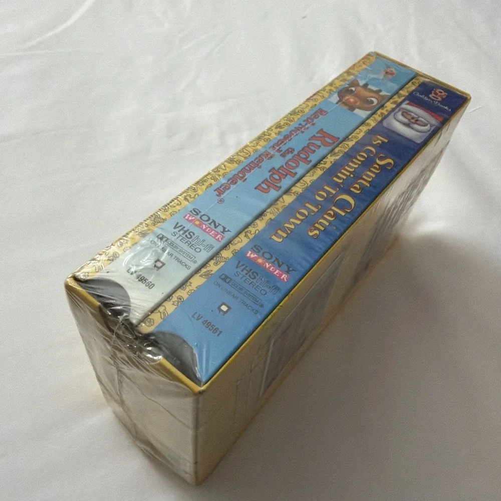 Brand New Rudolph The Red Nosed Reindeer/Santa Claus Is Coming 2Town-Holiday VHS